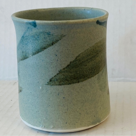 COFFEE cup art leaves foliage blue - Picture 4 of 8